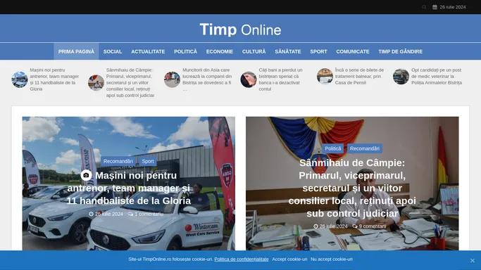 TimpOnline.ro – Stiri din Bistrita