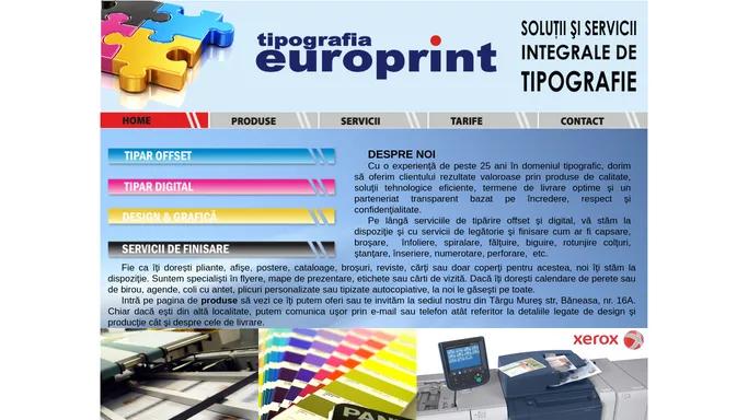 Tipografia Europrint. Tot ce se poate pune pe hartie gasesti aici