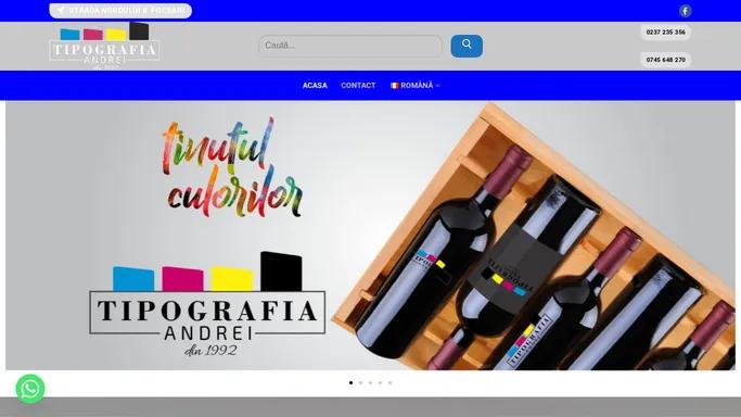 Prima pagina- Tipografie Focsani