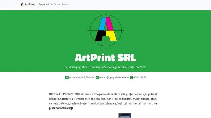 ArtPrint SRL | Tipografie Ialomita