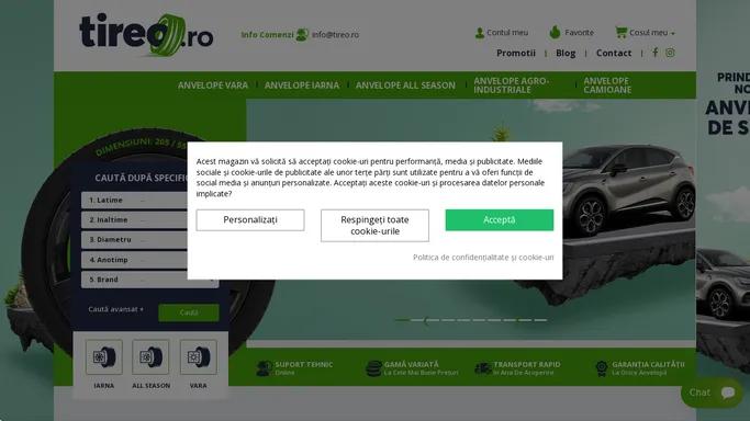 Tireo.ro - Magazin online de anvelope noi