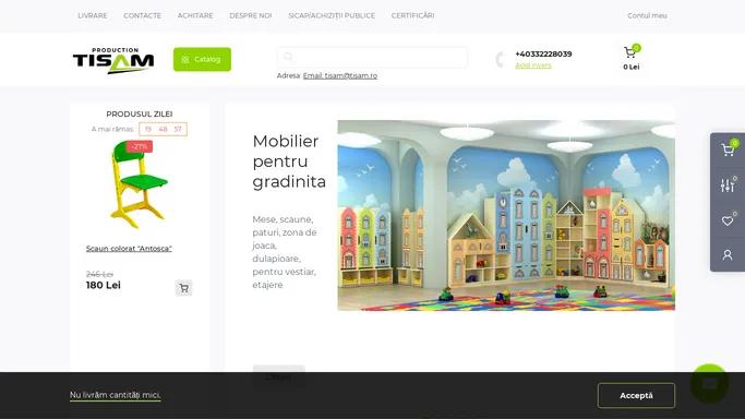 Tisam - Producator mobilier scolar si gradinita