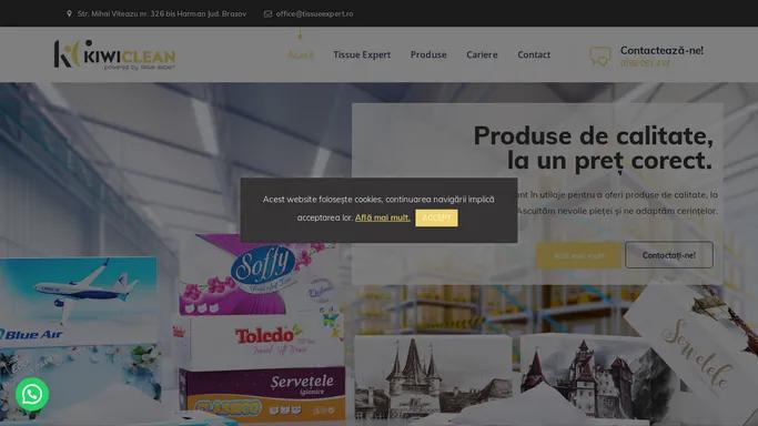 Tissue Expert SRL – Fabrica de hartie – Produse Horeca