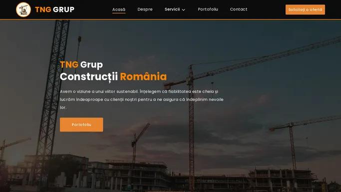 TNG GRUP - Lider in Constructii si Dezvoltare Durabila