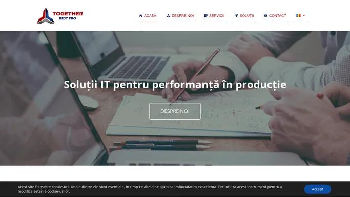 Solutii IT pentru performanta in productie