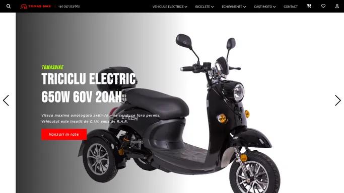 TomasBike: Vehicule Electrice, Biciclete, Accesorii