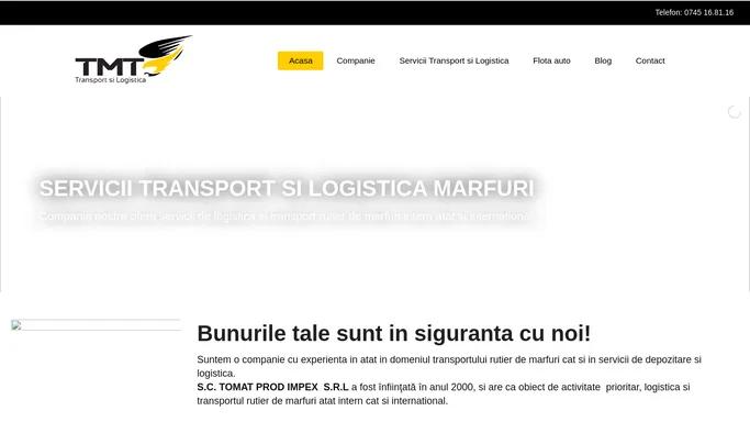 Servicii de logistica si transport marfuri rutiere - TOMAT PROD IMPEX