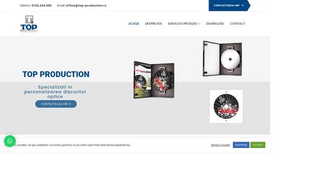 TOP Production - Personalizare CD, DVD, BD - Tipar Digital & Offset