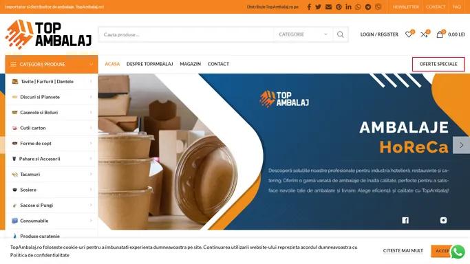 TopAmbalaj.ro - Ambalaje HoReCa pentru industria alimentara