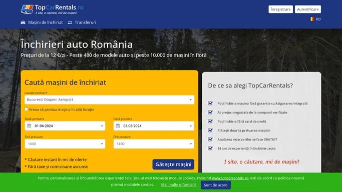 Inchirieri auto Romania | TopCarRentals Romania