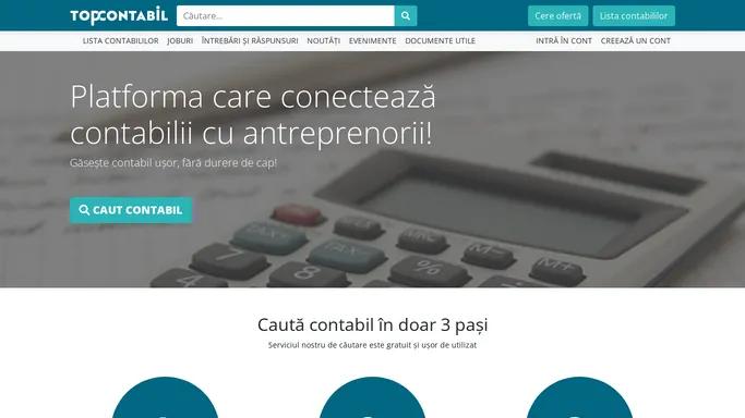 Platforma care conecteaza contabilii cu antreprenorii! • TopContabil