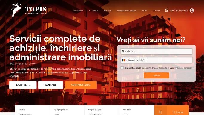 Topis Imobiliare – Imobiliare & Administrare Imobile Bucuresti & Ilfov