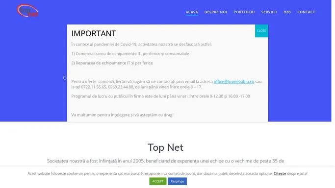 Top Net – calculatoare, imprimante, consumabile, service, papetarie, personalizari