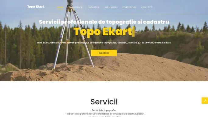 Topo Ekart servicii profesionale de topografie si cadastru