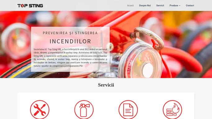 TopSting | Extinctoare, service si instalatii antiincendiu