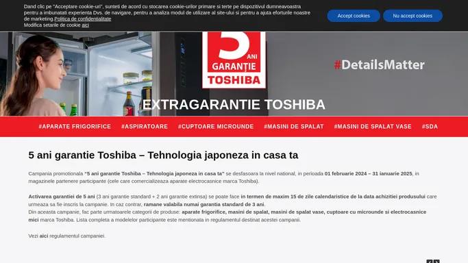 Extragarantie Toshiba