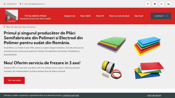 Total Mihoc - Producator de placi din polimeri