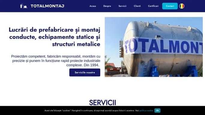 Lucrari de constructii si montaj conducte | Totalmontaj