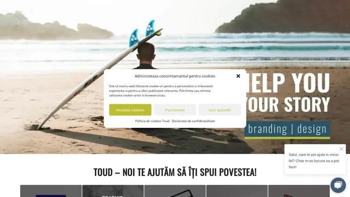 Toud - noi te ajutam sa iti spui povestea - Design, Branding