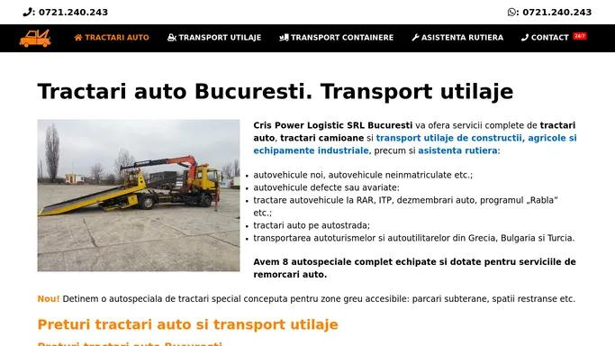 Tractari auto Bucuresti » Tractari auto si transport utilaje 24/7