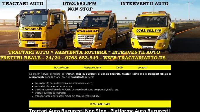 Tractari Auto Non Stop Bucuresti Cu Platforma