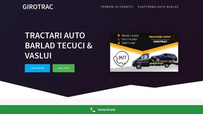 Tractari Auto Barlad | Autoplatforma Barlad - GIROTRAC