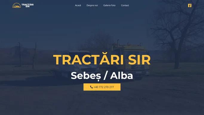 Tractari Sir – Tractari Alba – Sebes