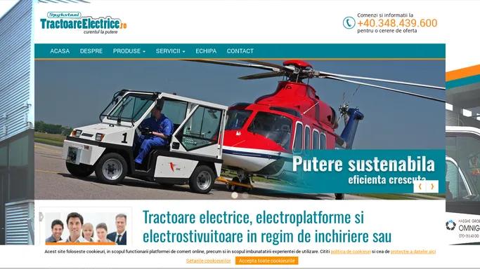 Tractoare electrice,electroplatforme si electrostivuitoare Pitesti