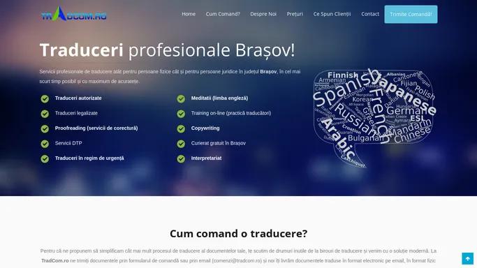 Tradcom.ro • Servicii profesionale de traducere Brasov!