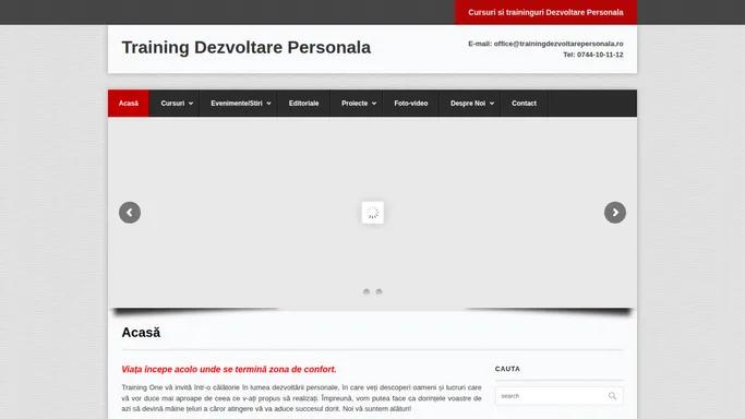 Acasa - Training Dezvoltare Personala | Training Dezvoltare Personala