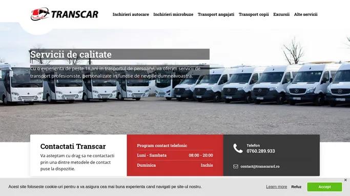 Transcar SRL firma ta de transport la standarde europene!