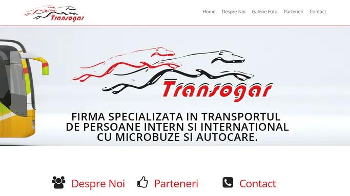 Transogar - Firma specializata in transportul de persoane intern si international cu microbuze si autocare.