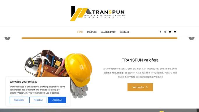 Transpun.ro - Depozit de Materiale de Constructii in Tulcea