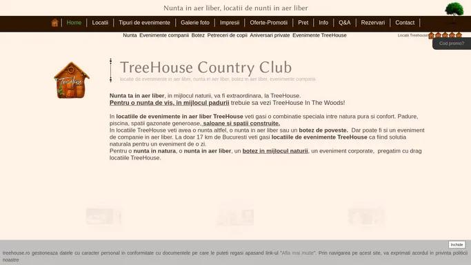 TreeHouse | Nunta in aer liber, evenimente companii, locatii de nunta