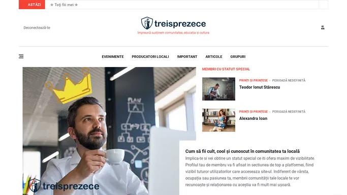 treisprezece - impreuna sustinem comunitatea, educatia si cultura