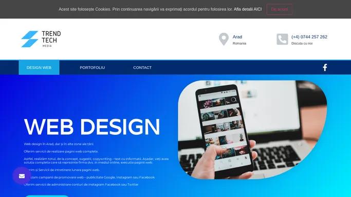 Design web Arad - Trend Tech Media - Preturi 2020