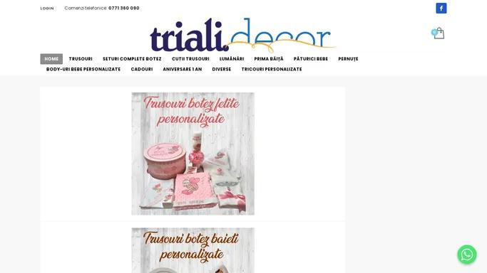 Triali Decor – Cadouri Personalizate