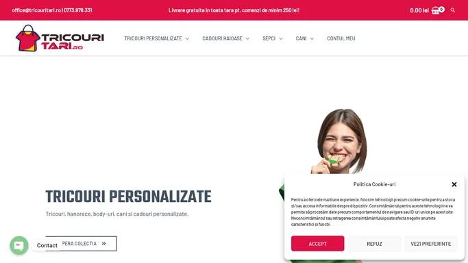 Tricouri-tari.ro - Tricouri personalizate