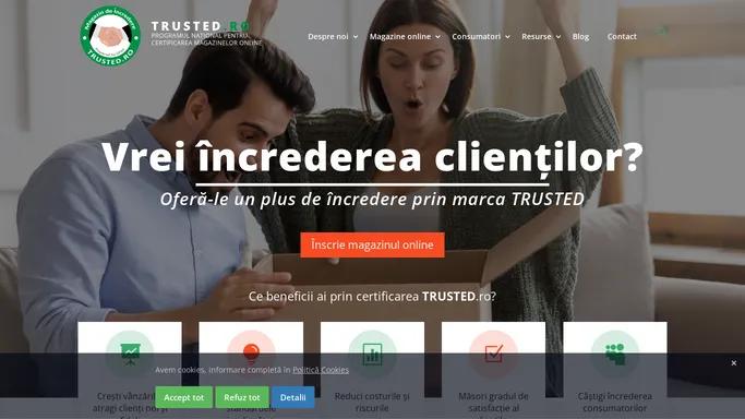 TRUSTED.RO > Magazine de incredere, clienti avizati, site-uri de incredere