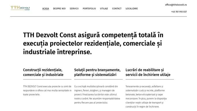 TTH Dezvolt Construct – Din 2014, dezvoltam proiecte rezidentiale, industriale si comerciale