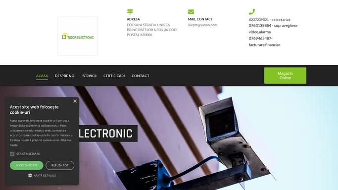 tudorelectronics.ro – Sisteme de alarma si Supraveghere video