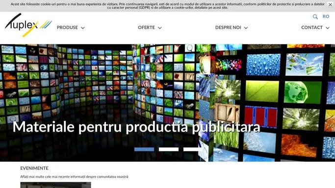 Tuplex - materiale pentru productia publicitara, constructii si industrie - Tuplex RO