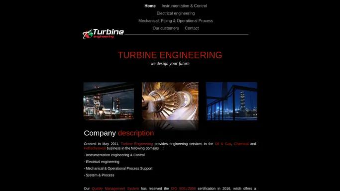 TURBINE ENGINEERING we design your future