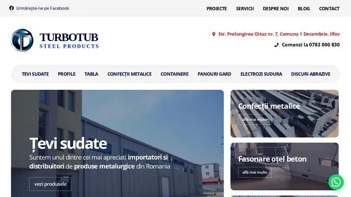 Turbotub - import si distributie produse metalurgice