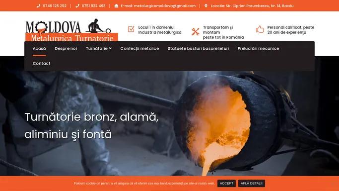 Turnatoria Metalurgica Moldova | Confectii metalice