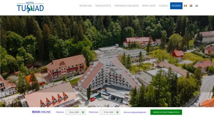 Hotel Tusnad - tratament balnear la Baile Tusnad, Harghita