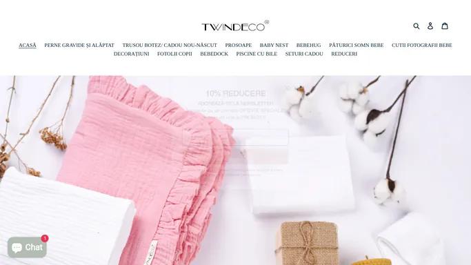 TWINDECO | Baby nest, perne gravide, fotolii copii, piscine cu bile, B