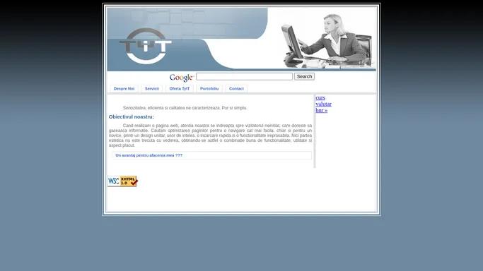 TyIT.ro - seriozitate, eficenta, calitate - web design, gazduire, intretinere, promovare, optimizare
