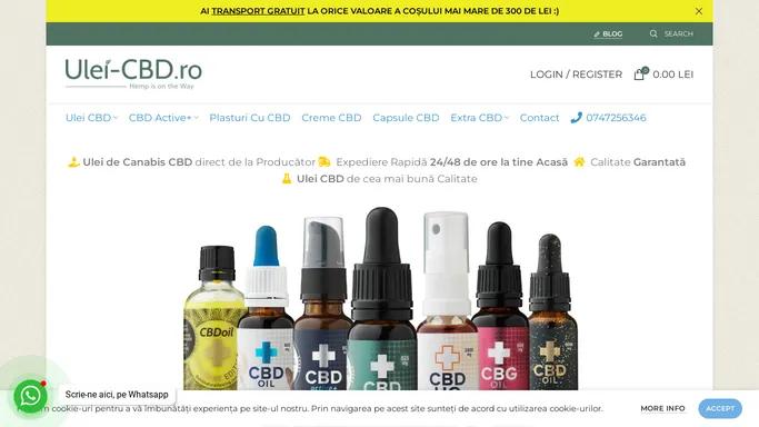 Ulei de Canabis CBD Premium Romania - Ulei-CBD.ro