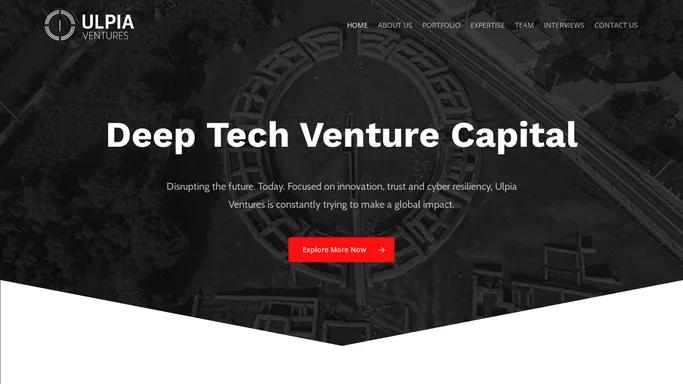 Ulpia Ventures – Deep Tech Venture Capital